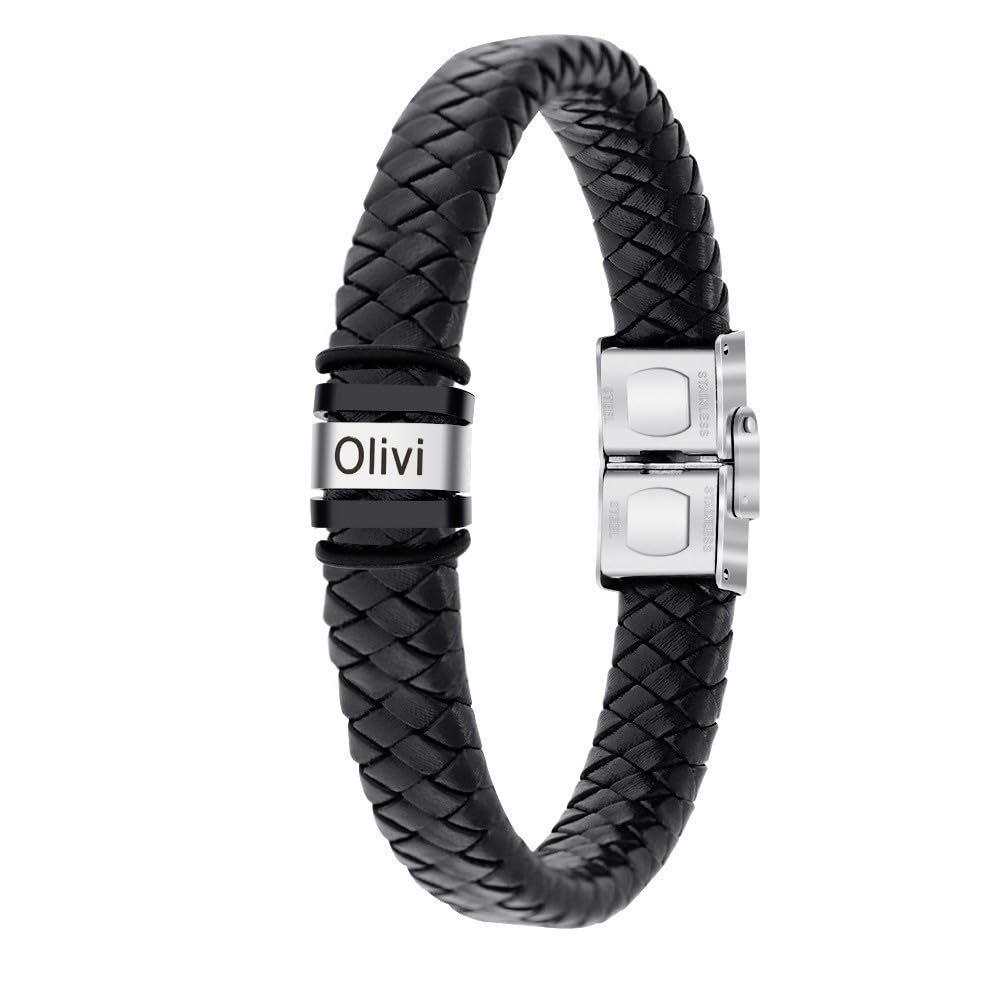 Kole Men's Leather Bracelet – Swashaa